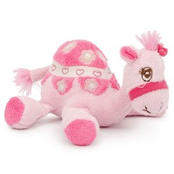 Pinky Embroidered Camel - beanie